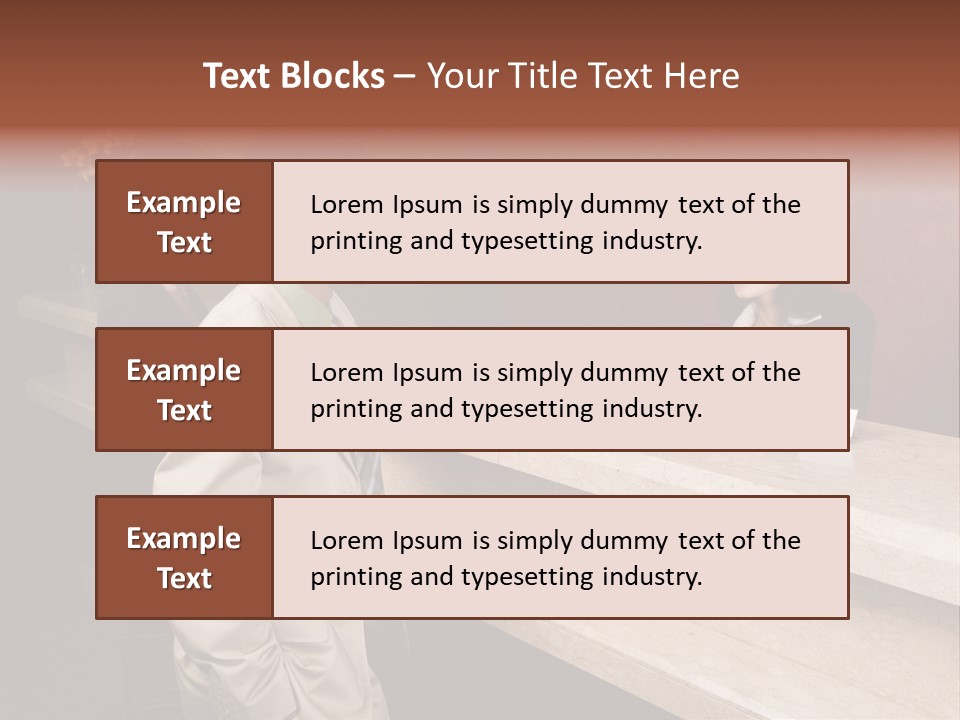 A Hotel Employee Cheerfully Welcomes Guests. PowerPoint Template