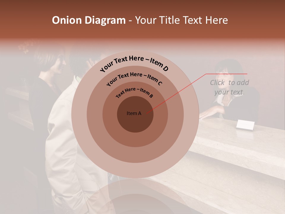 A Hotel Employee Cheerfully Welcomes Guests. PowerPoint Template