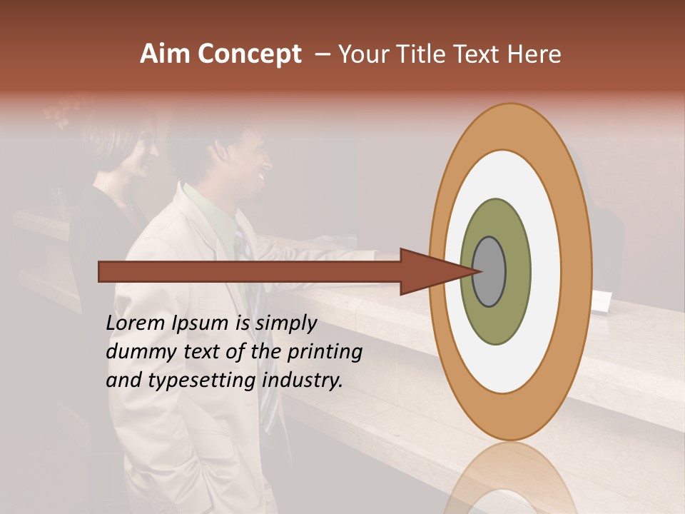 A Hotel Employee Cheerfully Welcomes Guests. PowerPoint Template