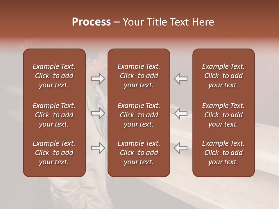 A Hotel Employee Cheerfully Welcomes Guests. PowerPoint Template