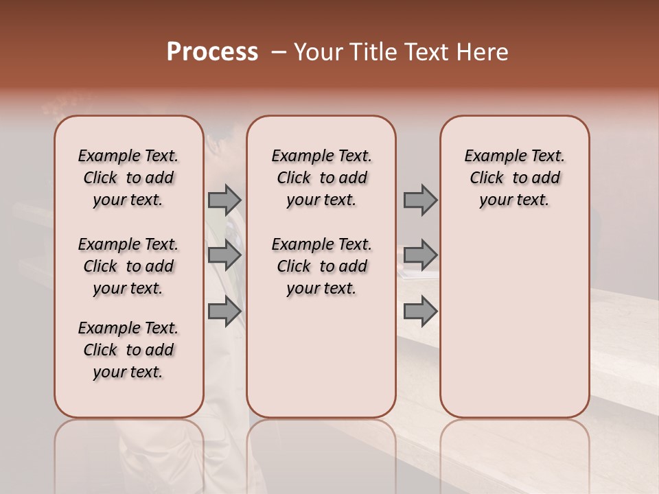A Hotel Employee Cheerfully Welcomes Guests. PowerPoint Template