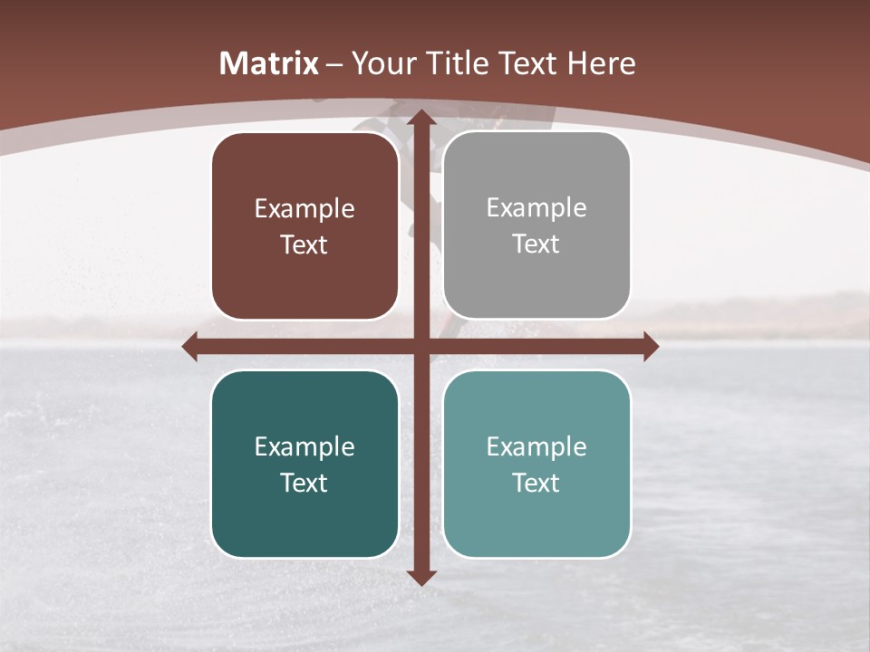 Young Man Catching Air On Wakeboard PowerPoint Template