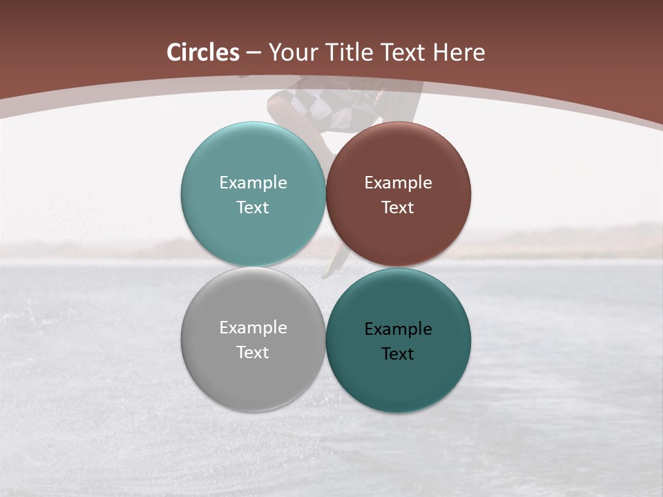 Young Man Catching Air On Wakeboard PowerPoint Template