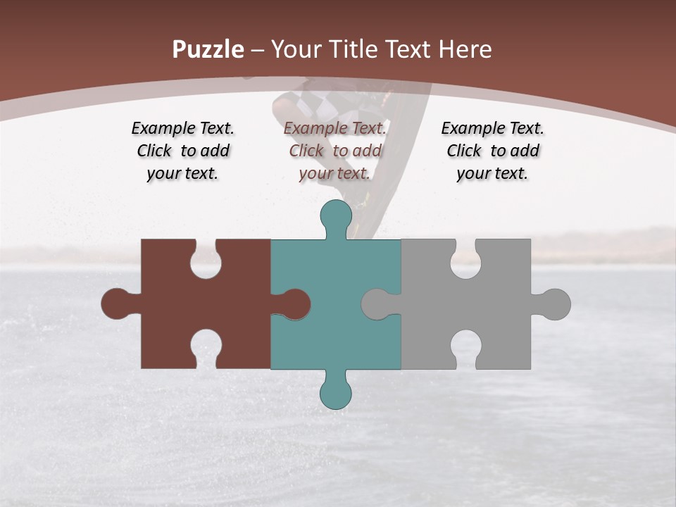 Young Man Catching Air On Wakeboard PowerPoint Template