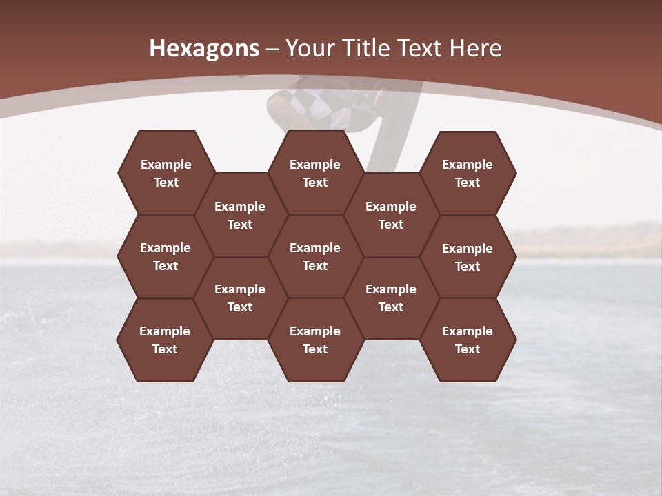 Young Man Catching Air On Wakeboard PowerPoint Template