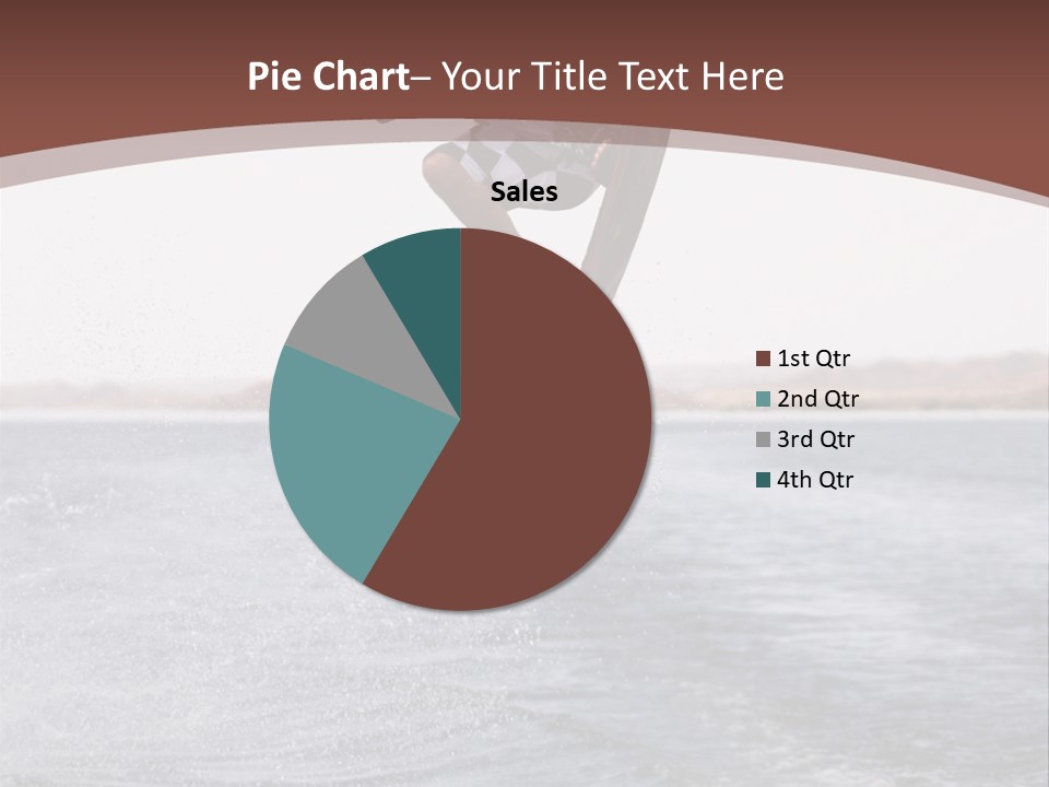 Young Man Catching Air On Wakeboard PowerPoint Template