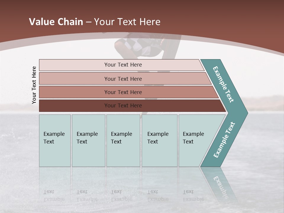 Young Man Catching Air On Wakeboard PowerPoint Template