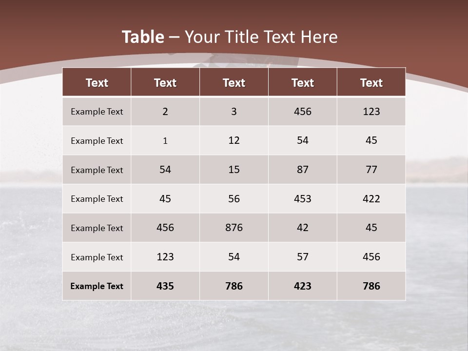 Young Man Catching Air On Wakeboard PowerPoint Template