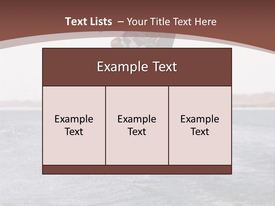 Young Man Catching Air On Wakeboard PowerPoint Template