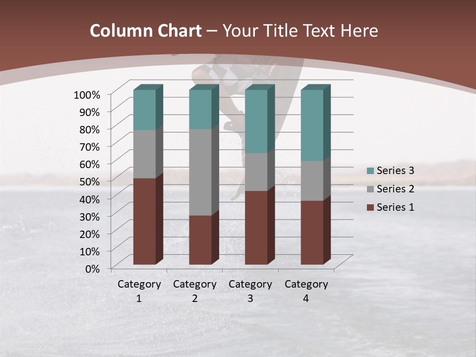 Young Man Catching Air On Wakeboard PowerPoint Template