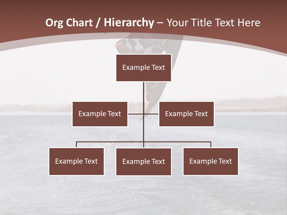 Young Man Catching Air On Wakeboard PowerPoint Template