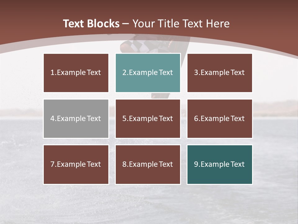 Young Man Catching Air On Wakeboard PowerPoint Template