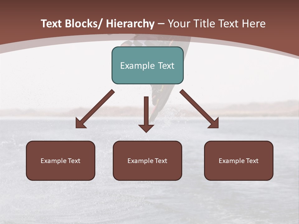 Young Man Catching Air On Wakeboard PowerPoint Template