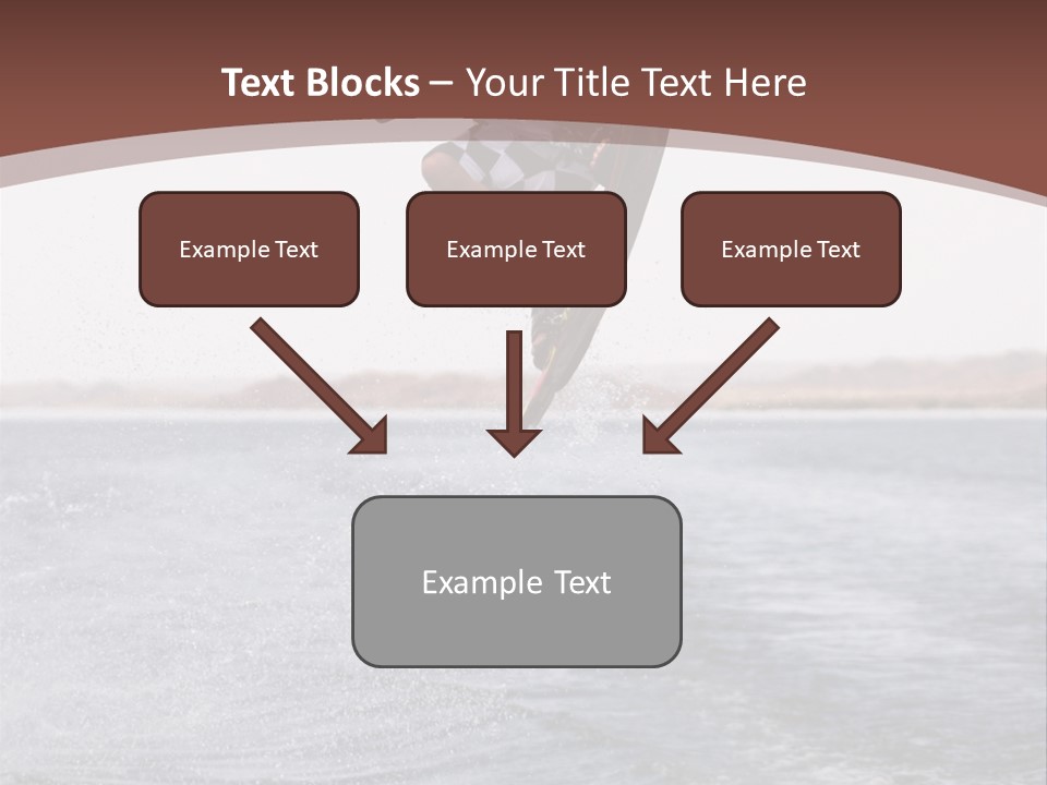 Young Man Catching Air On Wakeboard PowerPoint Template