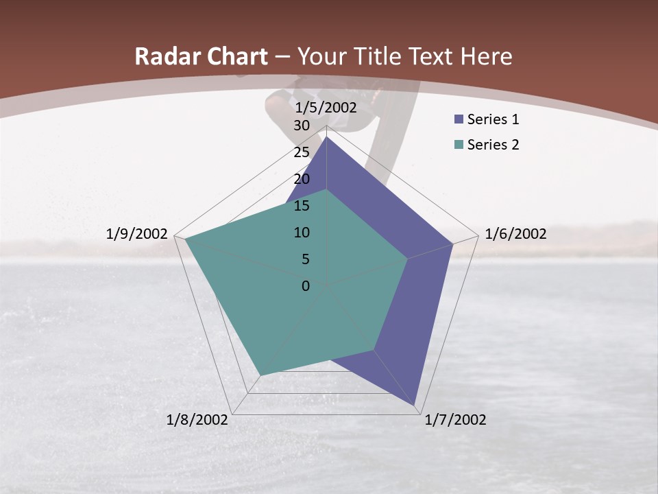 Young Man Catching Air On Wakeboard PowerPoint Template