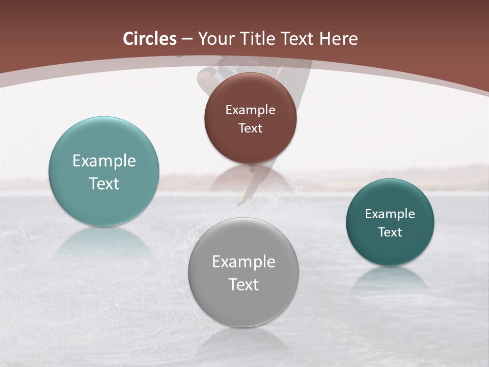 Young Man Catching Air On Wakeboard PowerPoint Template