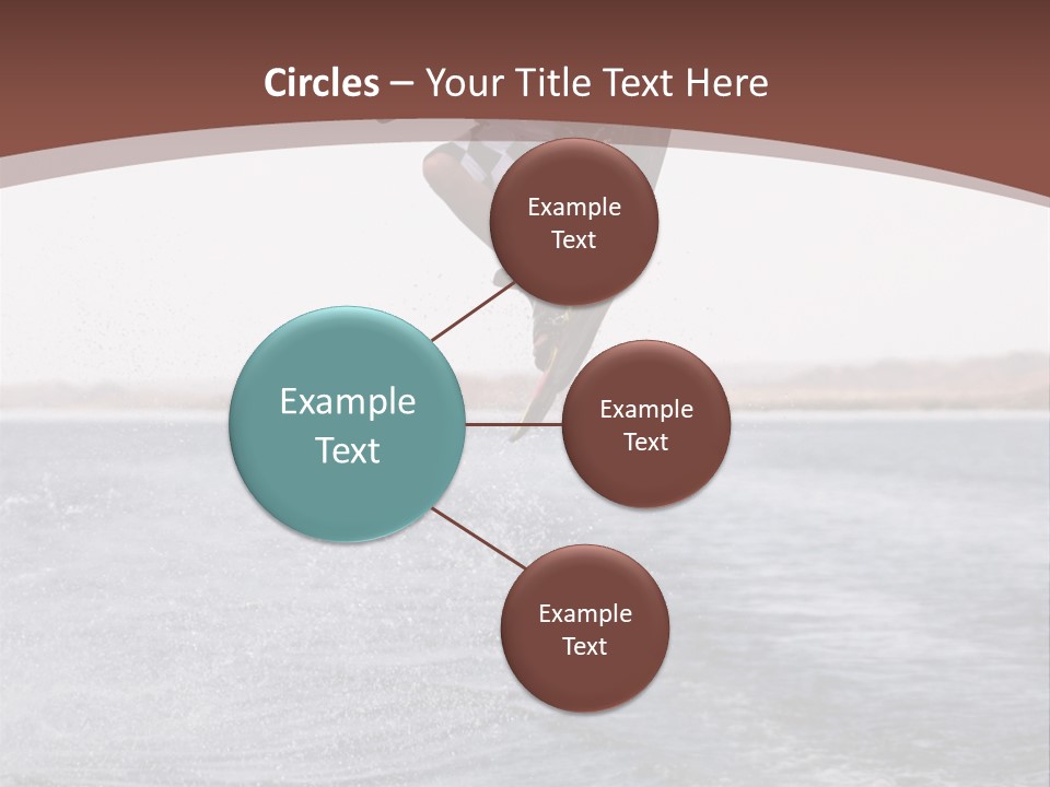 Young Man Catching Air On Wakeboard PowerPoint Template