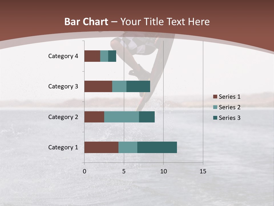 Young Man Catching Air On Wakeboard PowerPoint Template