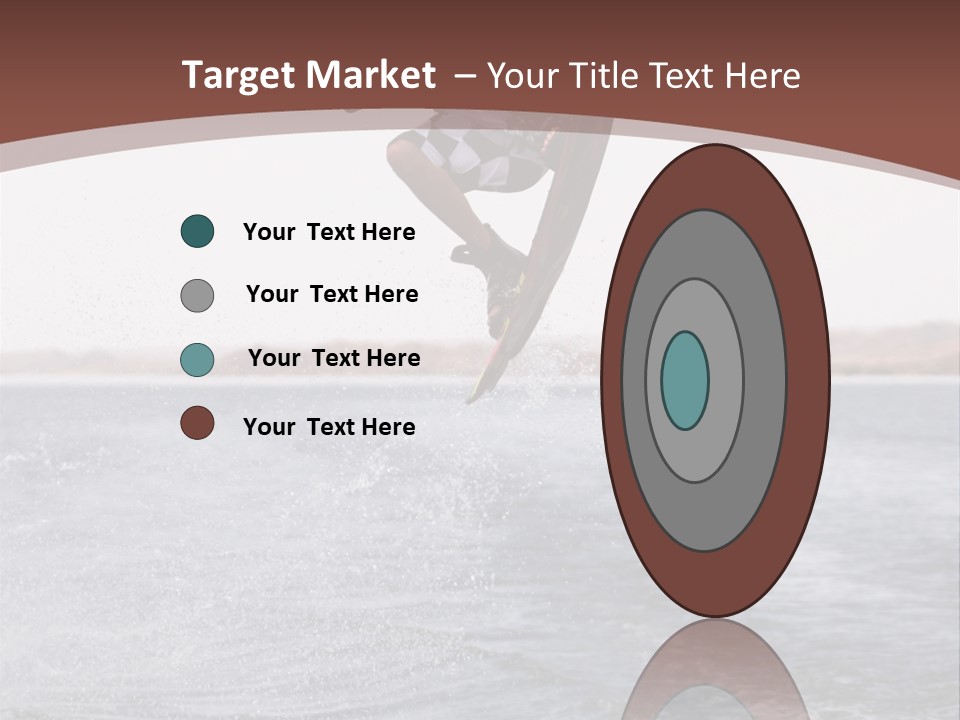 Young Man Catching Air On Wakeboard PowerPoint Template