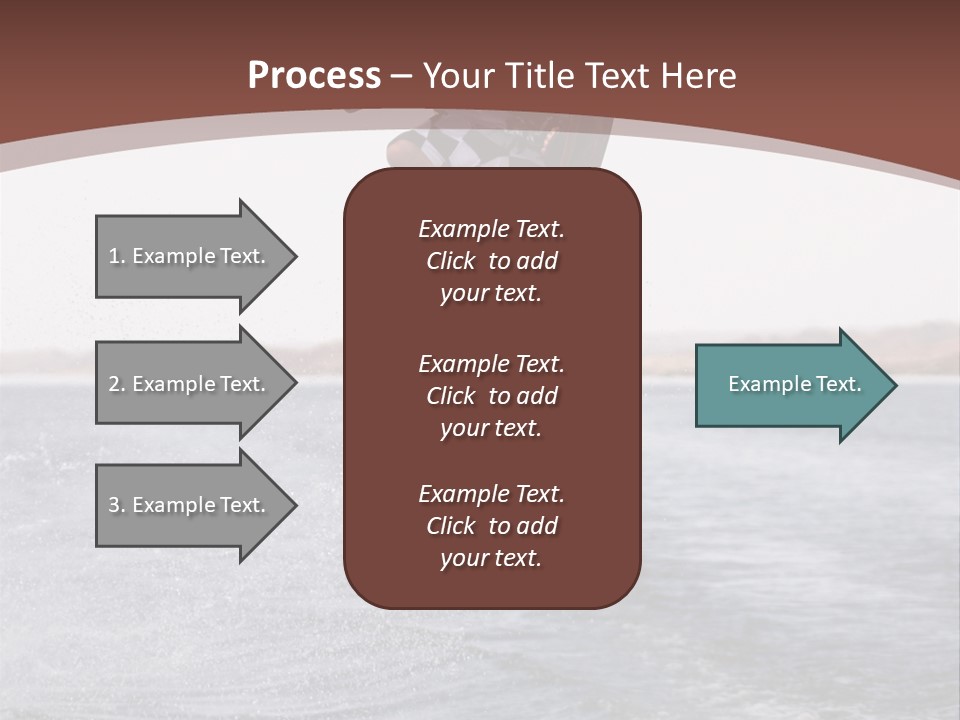 Young Man Catching Air On Wakeboard PowerPoint Template