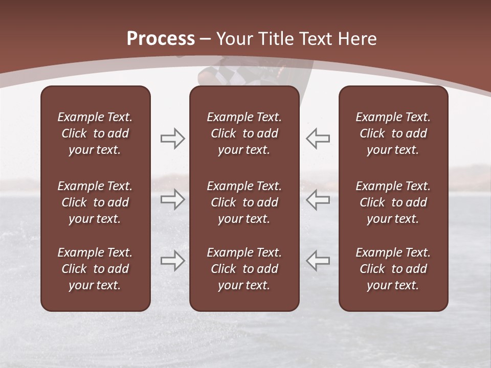 Young Man Catching Air On Wakeboard PowerPoint Template