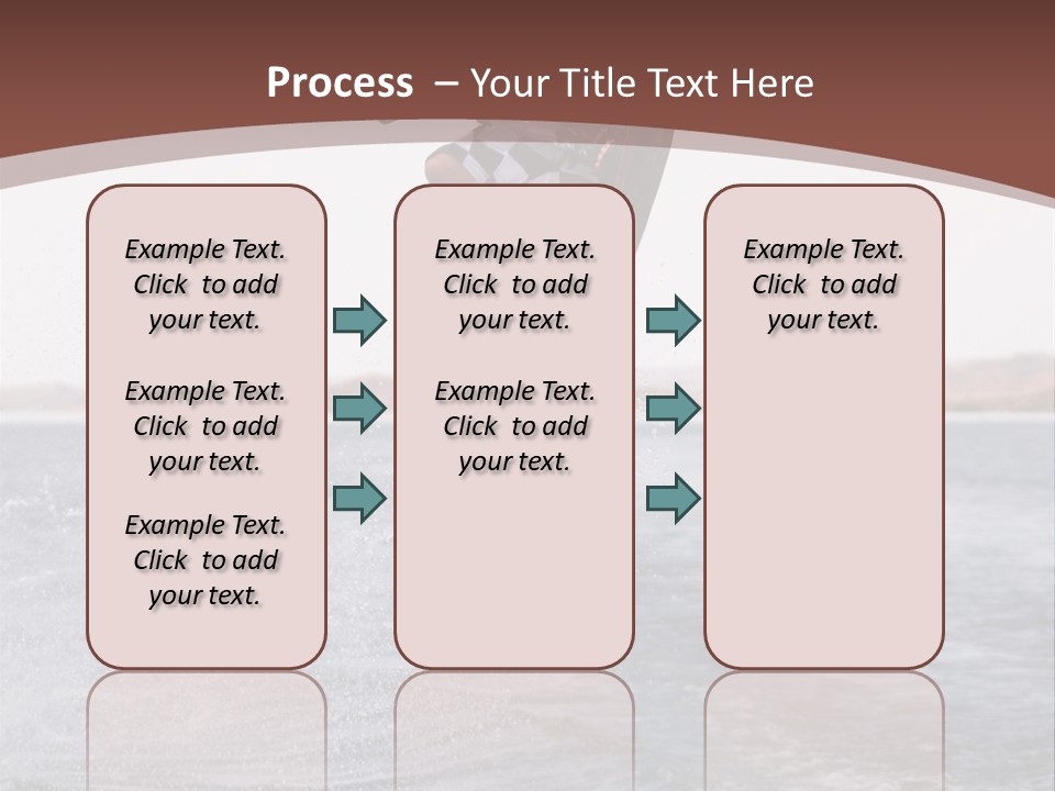 Young Man Catching Air On Wakeboard PowerPoint Template