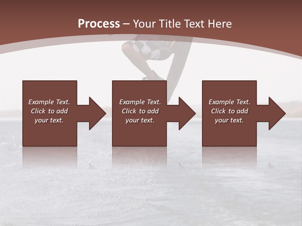 Young Man Catching Air On Wakeboard PowerPoint Template