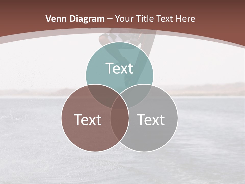 Young Man Catching Air On Wakeboard PowerPoint Template