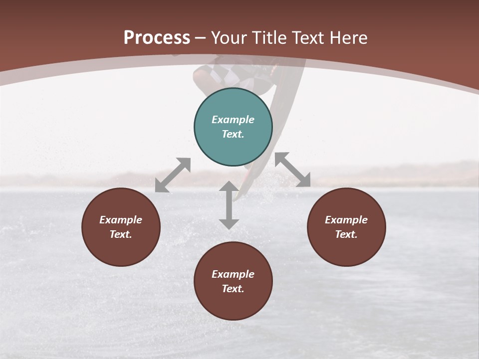 Young Man Catching Air On Wakeboard PowerPoint Template