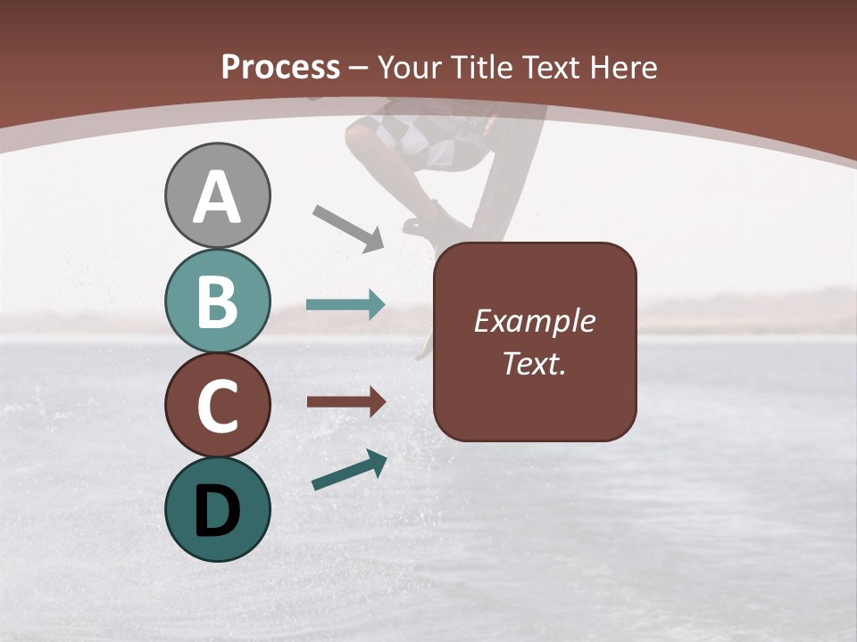 Young Man Catching Air On Wakeboard PowerPoint Template