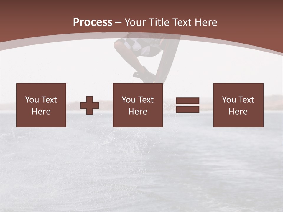 Young Man Catching Air On Wakeboard PowerPoint Template