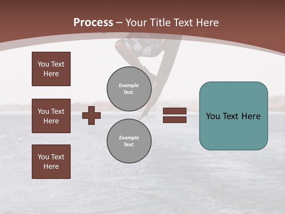 Young Man Catching Air On Wakeboard PowerPoint Template