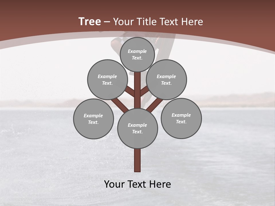 Young Man Catching Air On Wakeboard PowerPoint Template