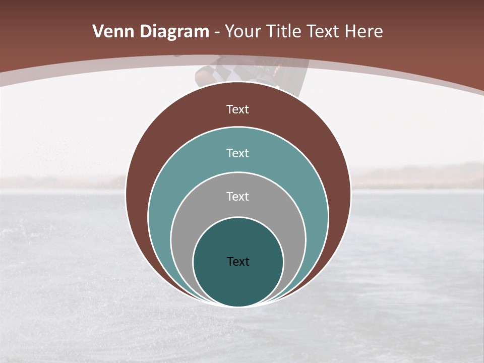 Young Man Catching Air On Wakeboard PowerPoint Template