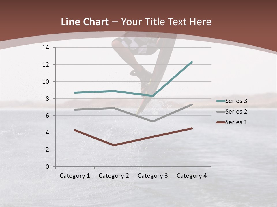 Young Man Catching Air On Wakeboard PowerPoint Template