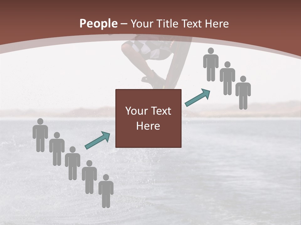 Young Man Catching Air On Wakeboard PowerPoint Template