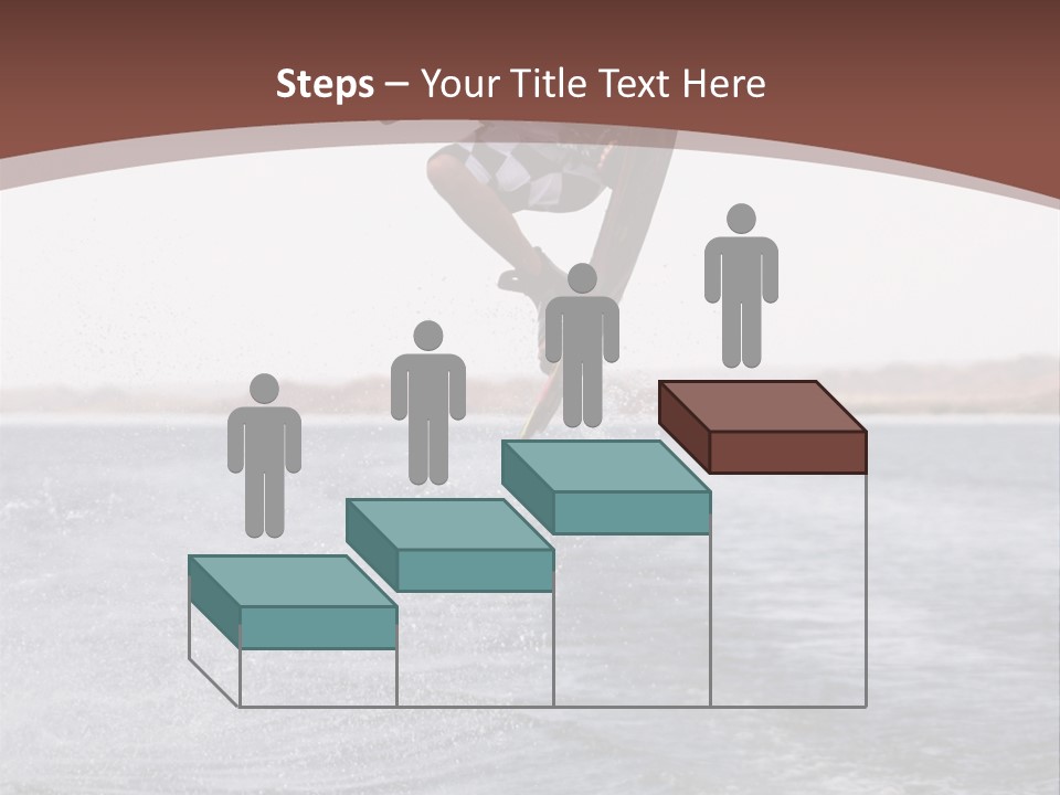 Young Man Catching Air On Wakeboard PowerPoint Template