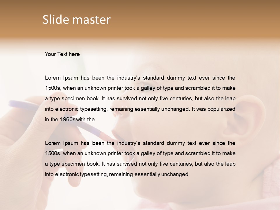 Mother Feeding Baby Food To Baby PowerPoint Template