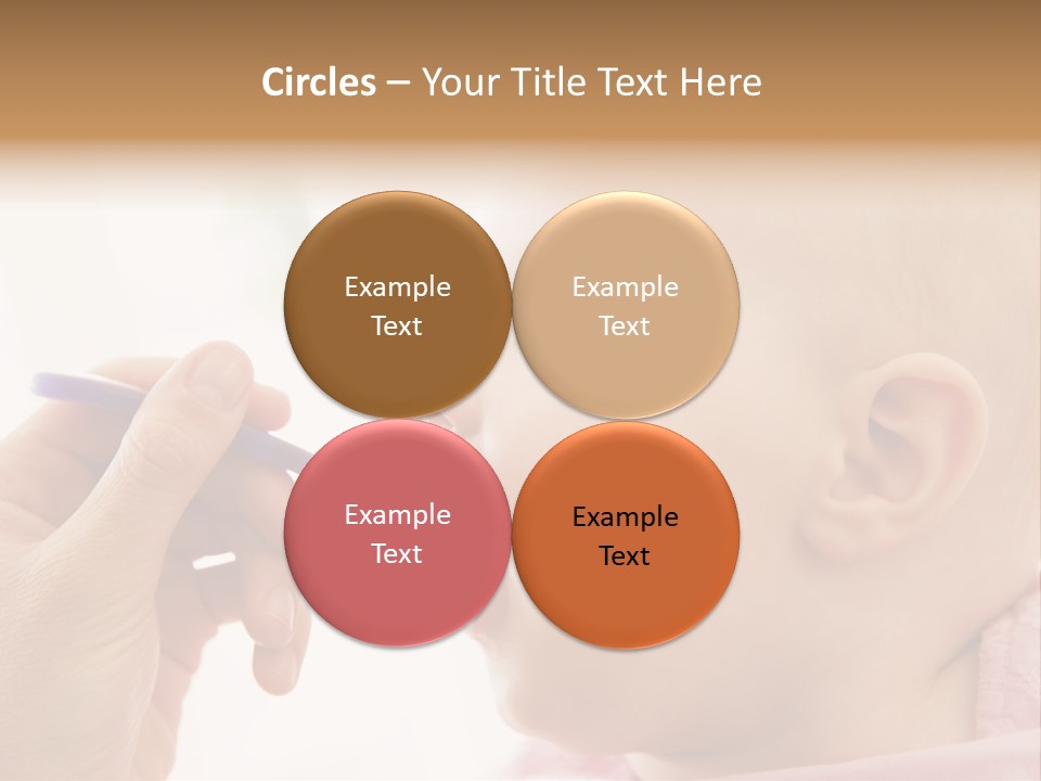 Mother Feeding Baby Food To Baby PowerPoint Template