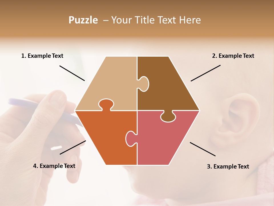 Mother Feeding Baby Food To Baby PowerPoint Template