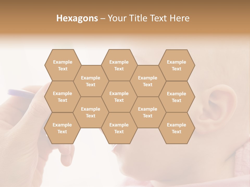 Mother Feeding Baby Food To Baby PowerPoint Template