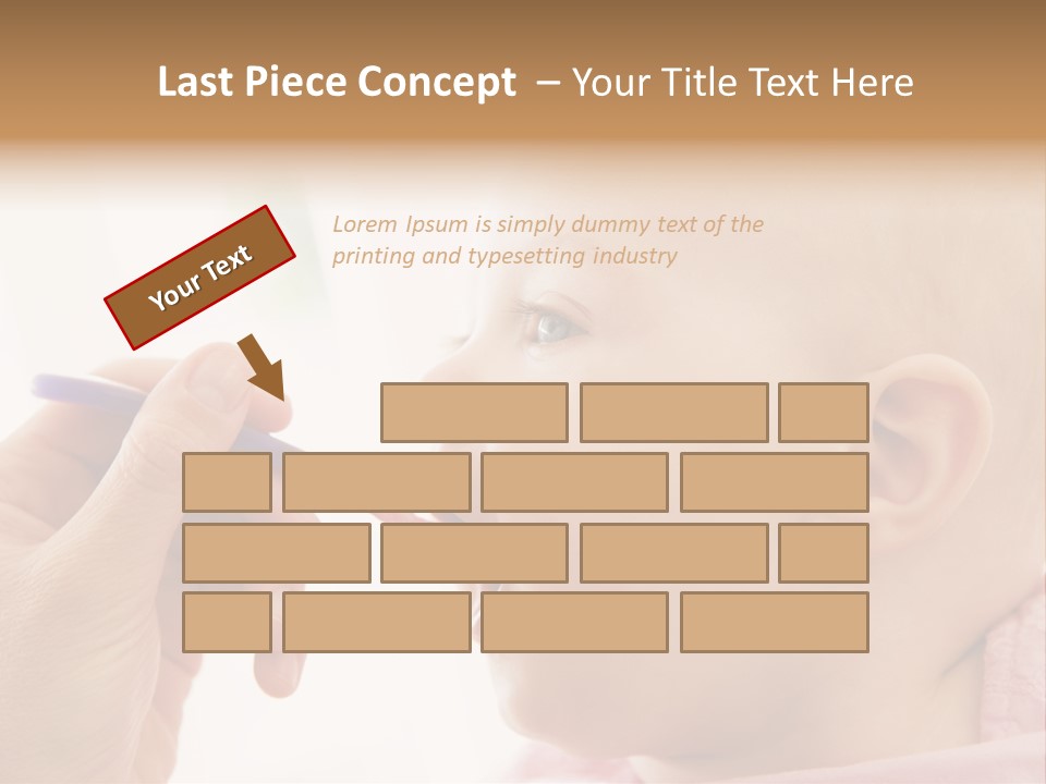 Mother Feeding Baby Food To Baby PowerPoint Template