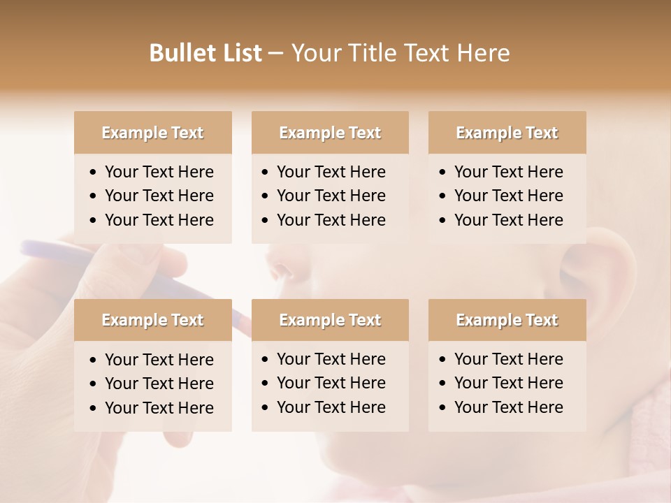 Mother Feeding Baby Food To Baby PowerPoint Template