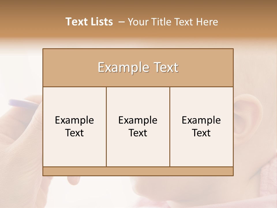 Mother Feeding Baby Food To Baby PowerPoint Template