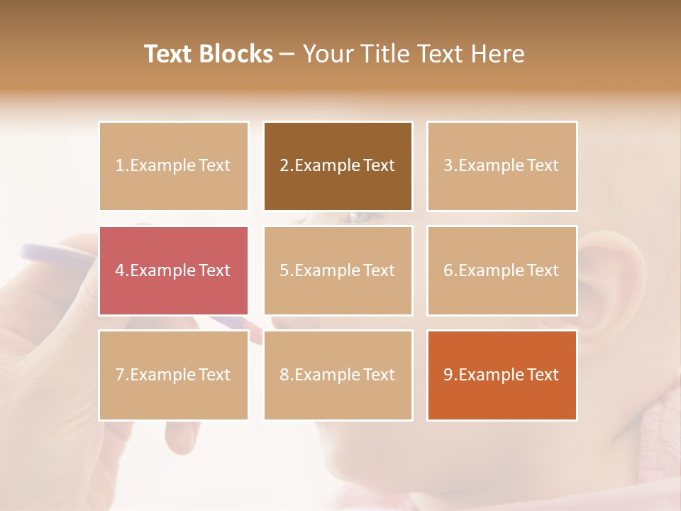 Mother Feeding Baby Food To Baby PowerPoint Template