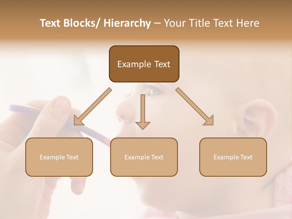 Mother Feeding Baby Food To Baby PowerPoint Template