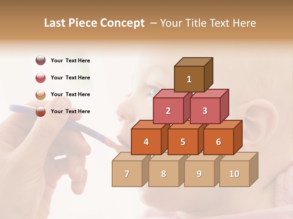 Mother Feeding Baby Food To Baby PowerPoint Template