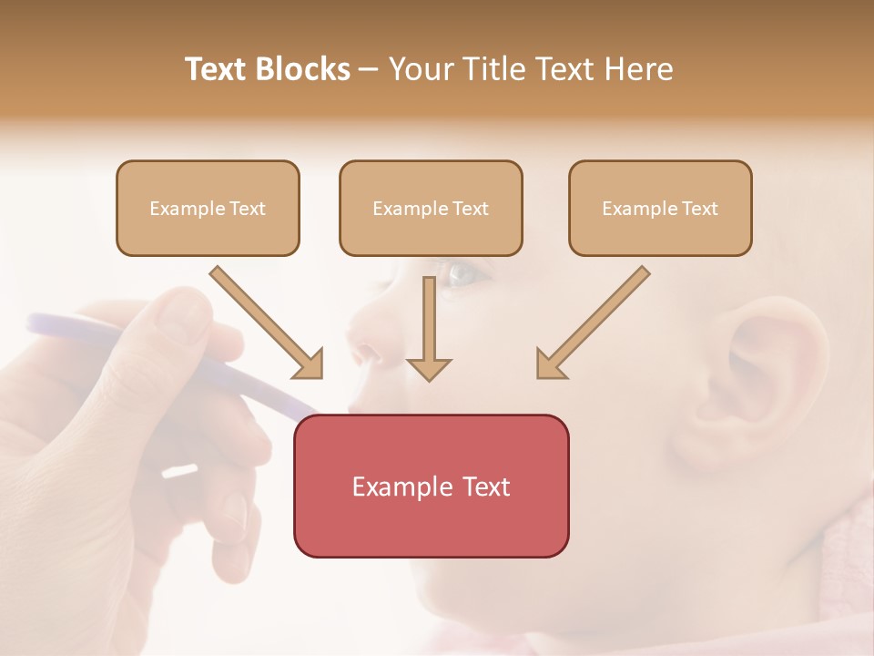 Mother Feeding Baby Food To Baby PowerPoint Template