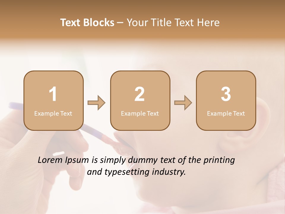 Mother Feeding Baby Food To Baby PowerPoint Template