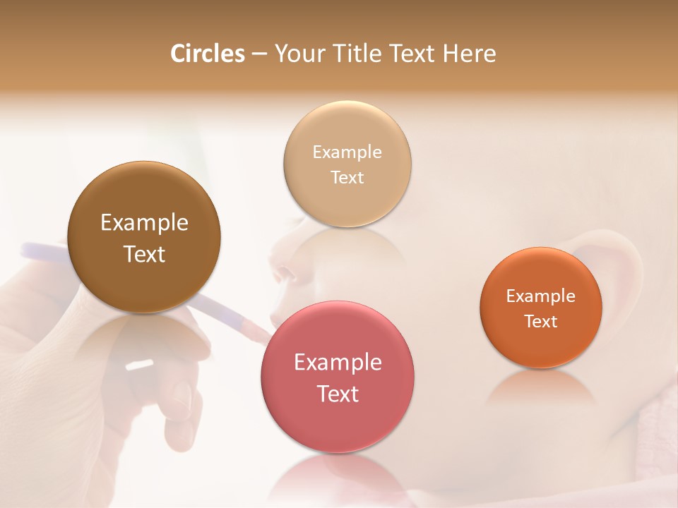 Mother Feeding Baby Food To Baby PowerPoint Template